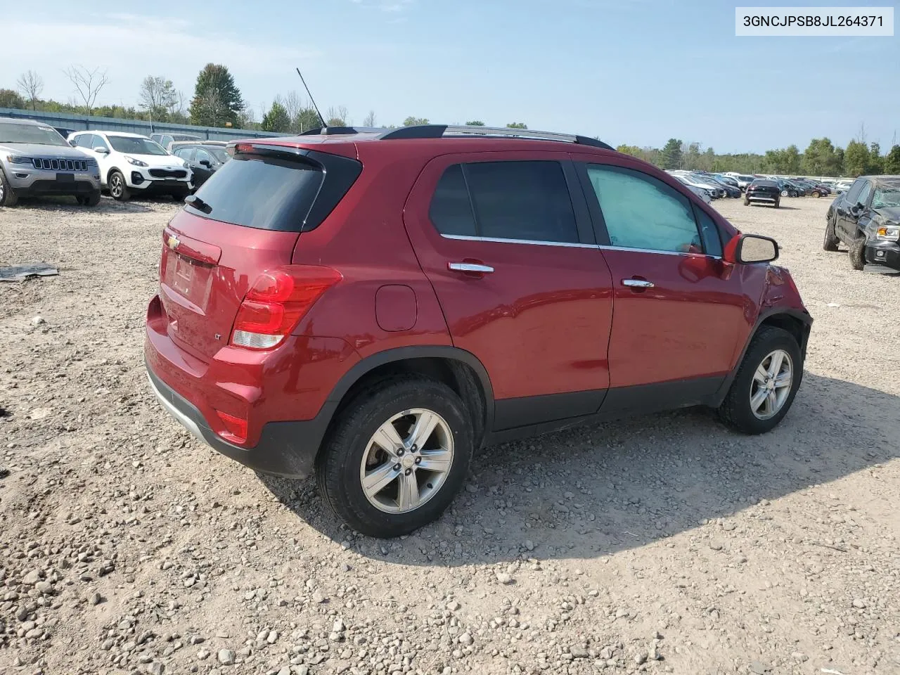 2018 Chevrolet Trax 1Lt VIN: 3GNCJPSB8JL264371 Lot: 72030534