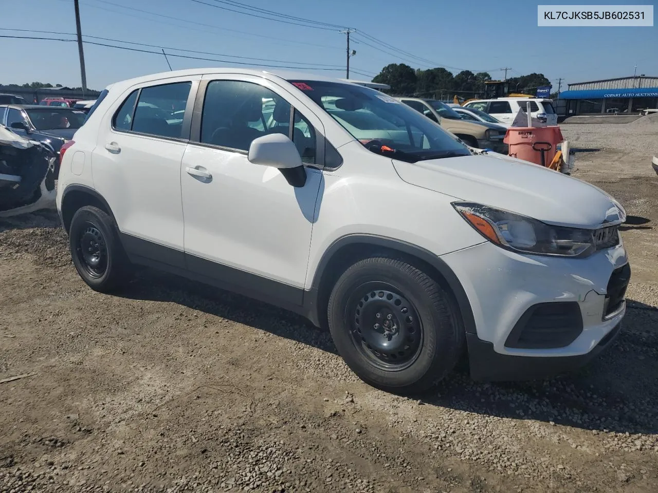 2018 Chevrolet Trax Ls VIN: KL7CJKSB5JB602531 Lot: 72078284