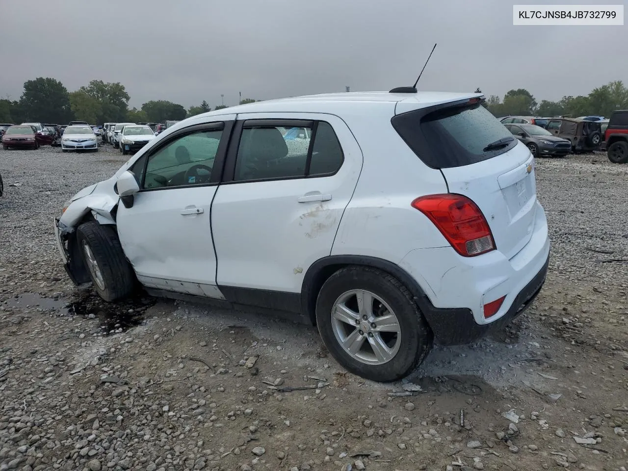 2018 Chevrolet Trax Ls VIN: KL7CJNSB4JB732799 Lot: 72161274