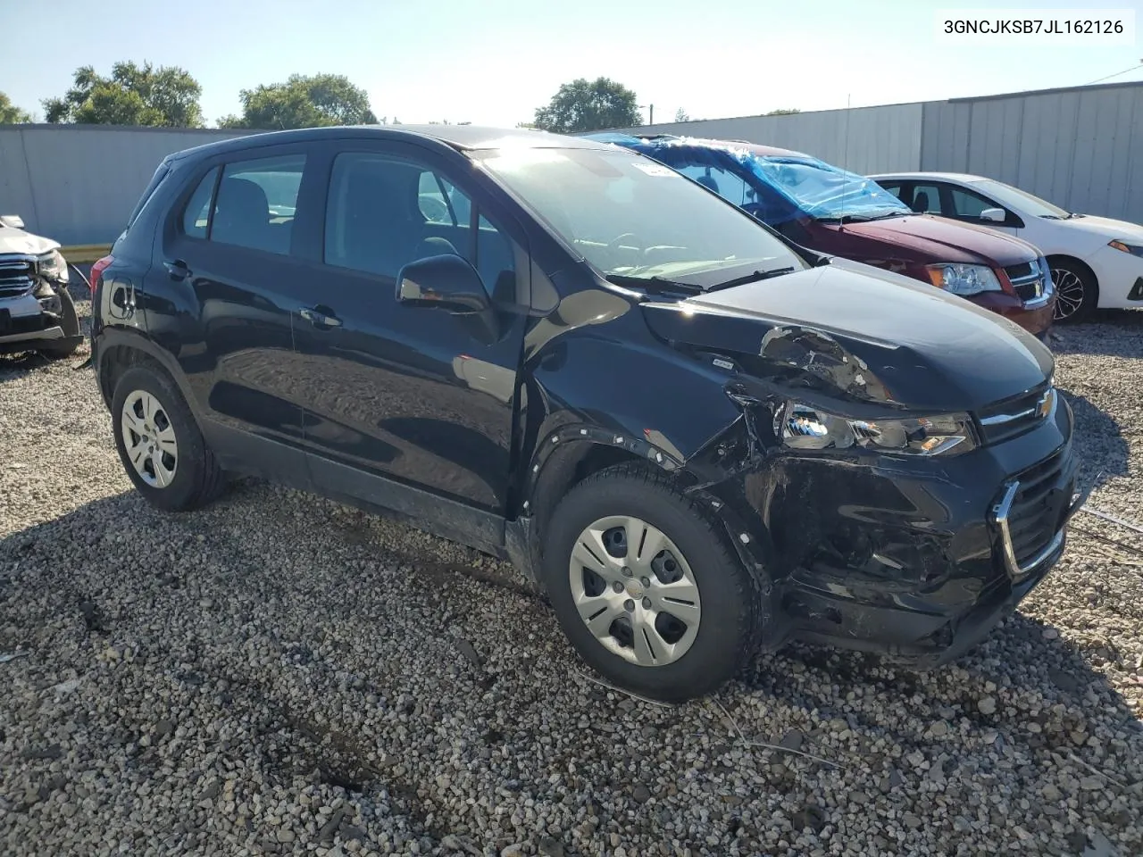 2018 Chevrolet Trax Ls VIN: 3GNCJKSB7JL162126 Lot: 72274024