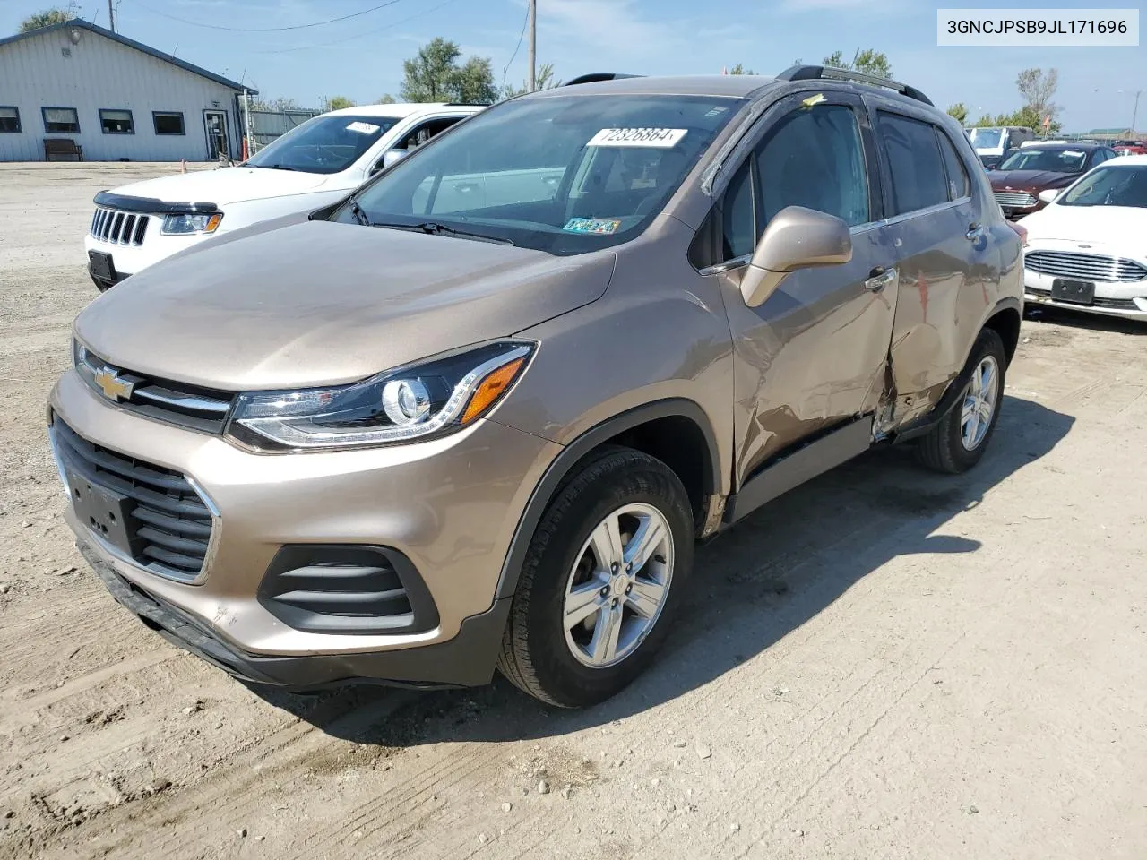 2018 Chevrolet Trax 1Lt VIN: 3GNCJPSB9JL171696 Lot: 72326864