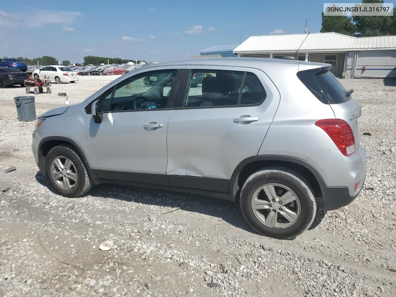 2018 Chevrolet Trax Ls VIN: 3GNCJNSB1JL316797 Lot: 72464804