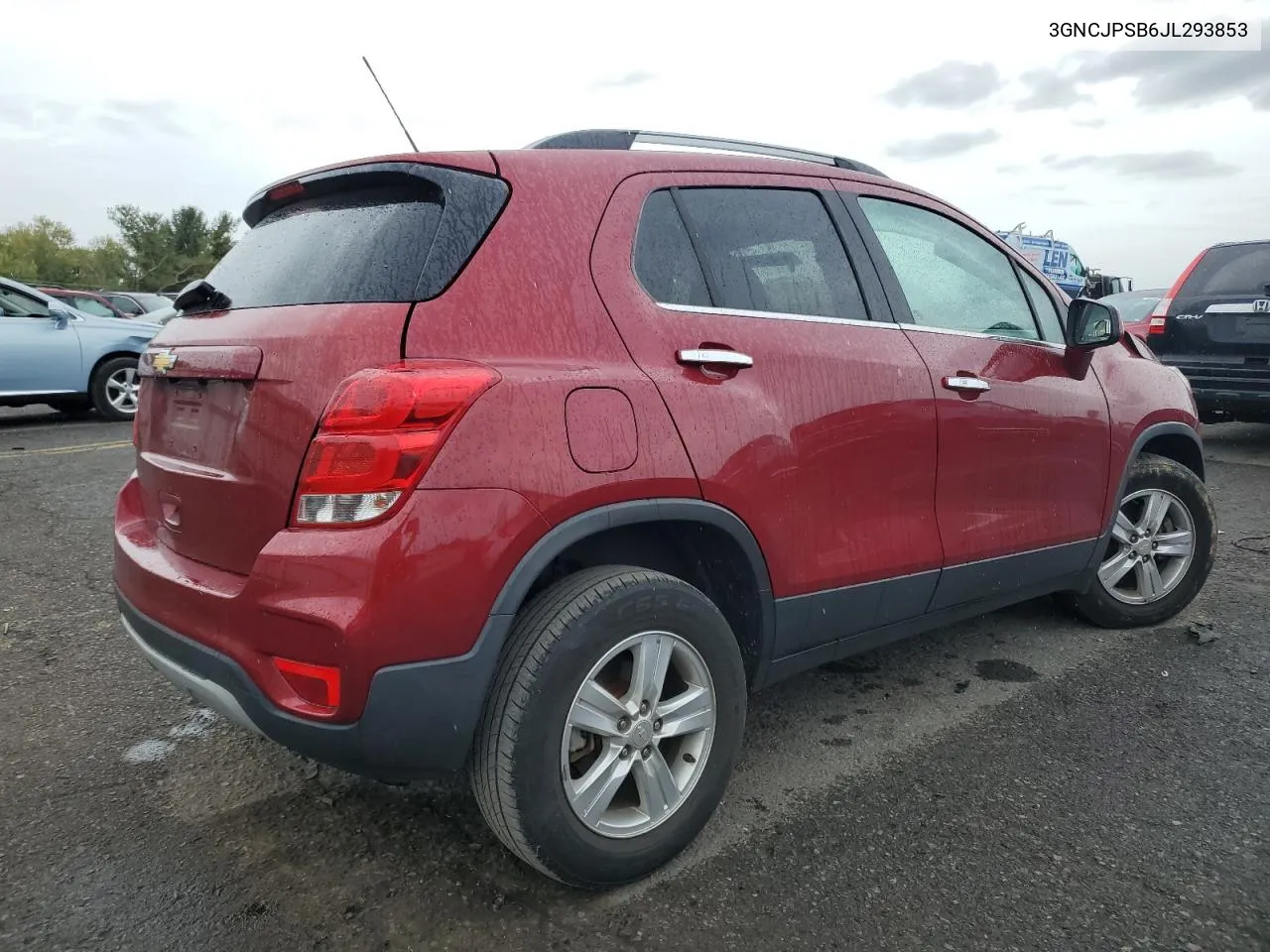 2018 Chevrolet Trax 1Lt VIN: 3GNCJPSB6JL293853 Lot: 72508184