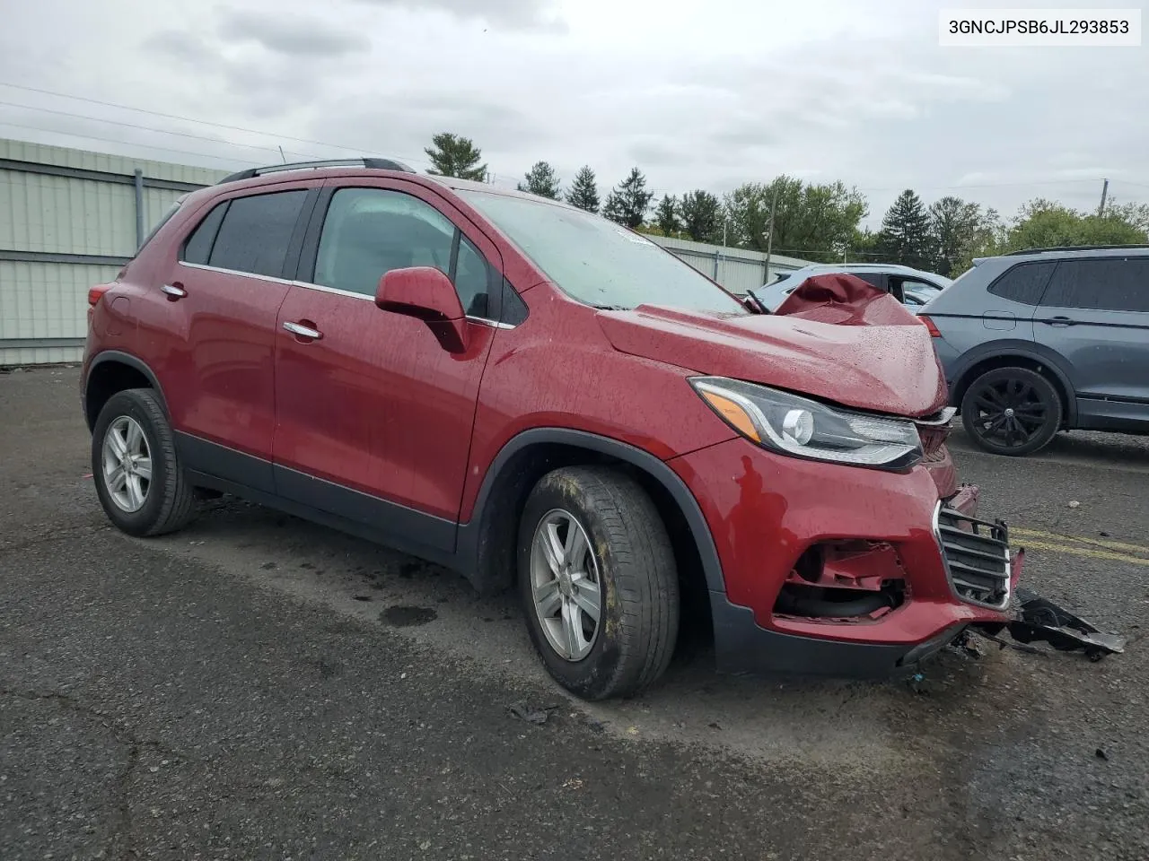 2018 Chevrolet Trax 1Lt VIN: 3GNCJPSB6JL293853 Lot: 72508184