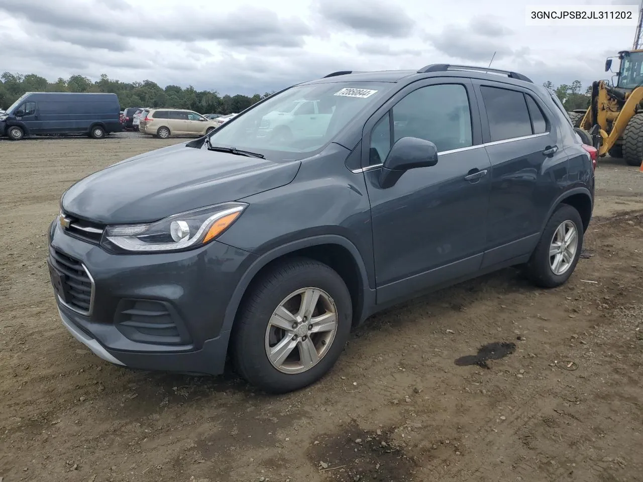 2018 Chevrolet Trax 1Lt VIN: 3GNCJPSB2JL311202 Lot: 72850844