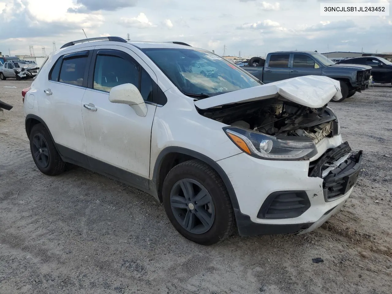 2018 Chevrolet Trax 1Lt VIN: 3GNCJLSB1JL243452 Lot: 73277144