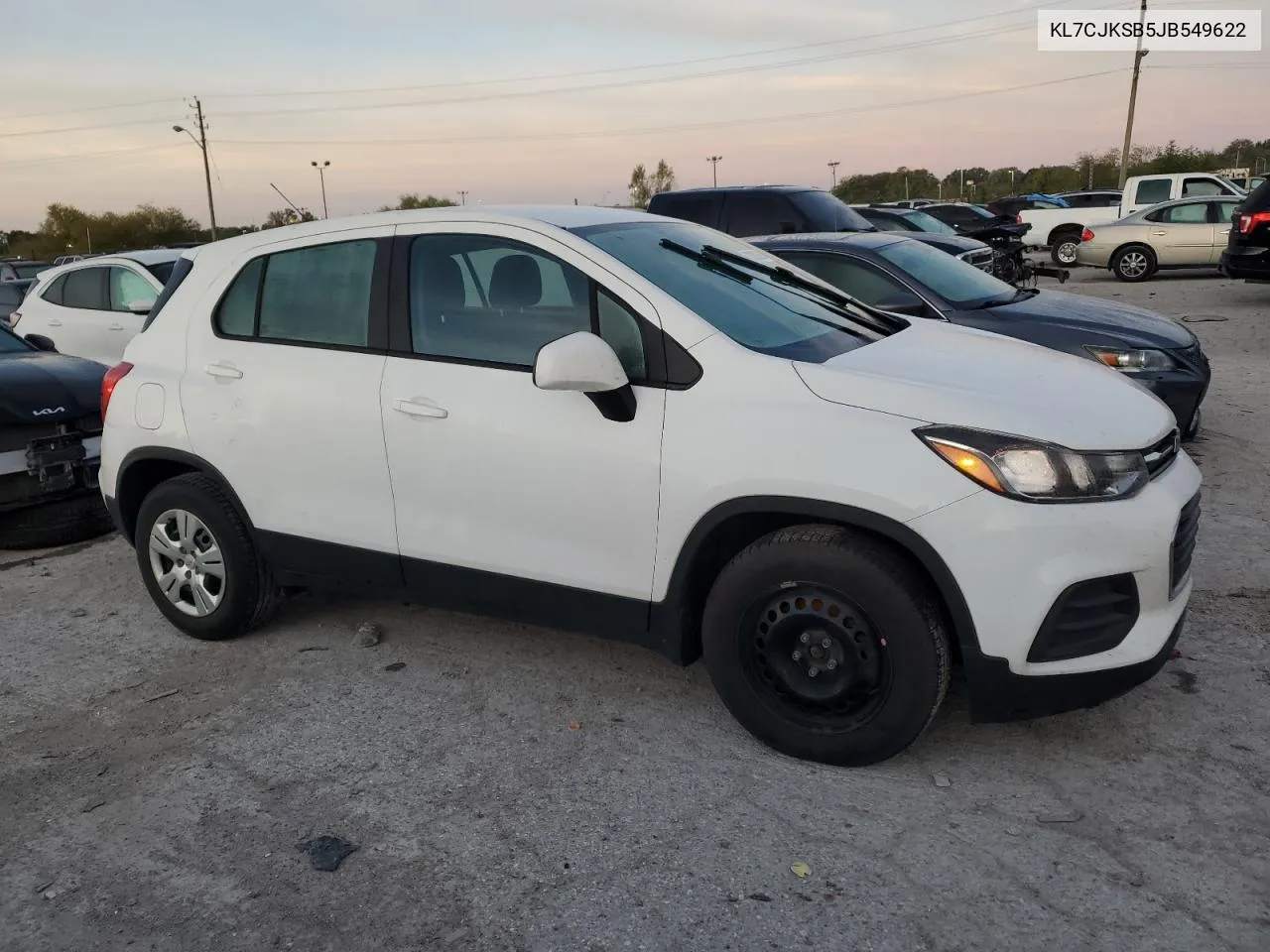 2018 Chevrolet Trax Ls VIN: KL7CJKSB5JB549622 Lot: 73282624