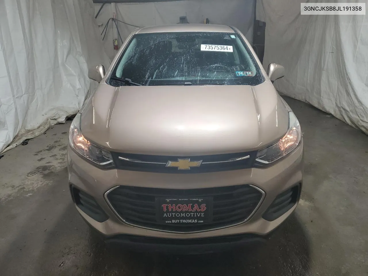 2018 Chevrolet Trax Ls VIN: 3GNCJKSB8JL191358 Lot: 73575364