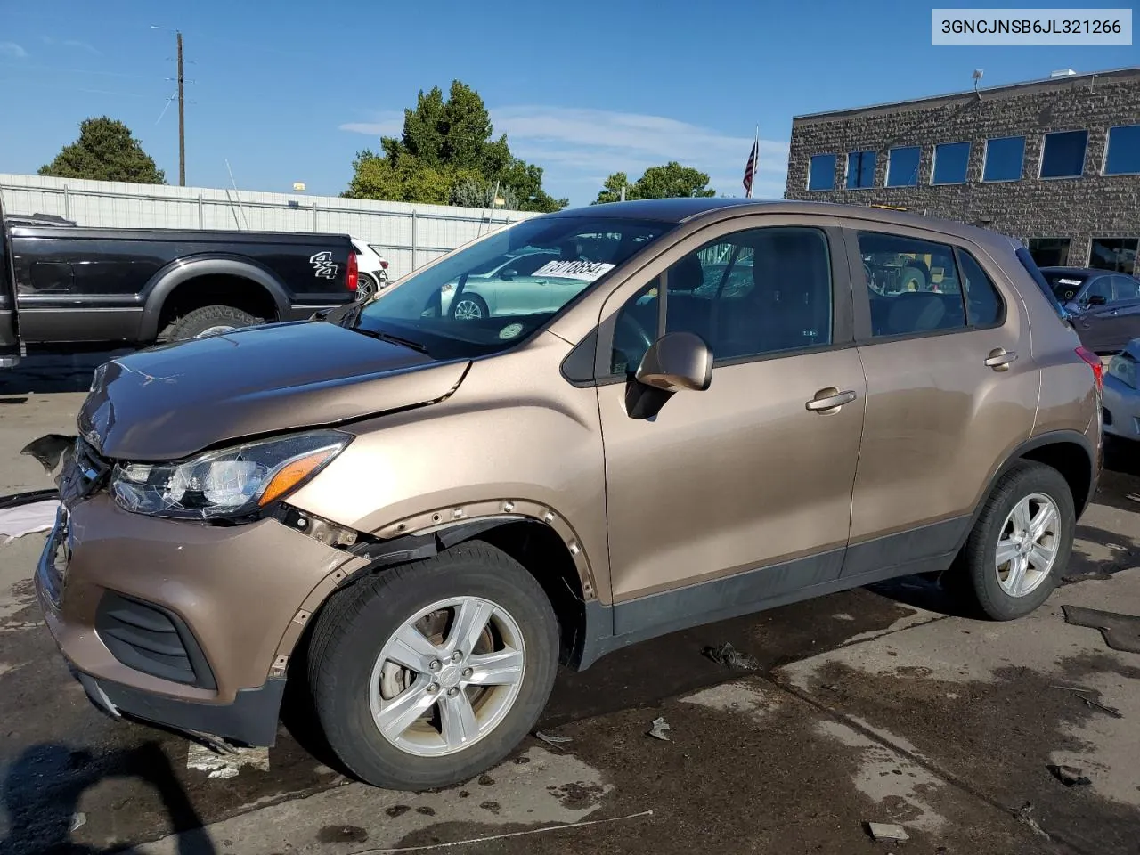 3GNCJNSB6JL321266 2018 Chevrolet Trax Ls