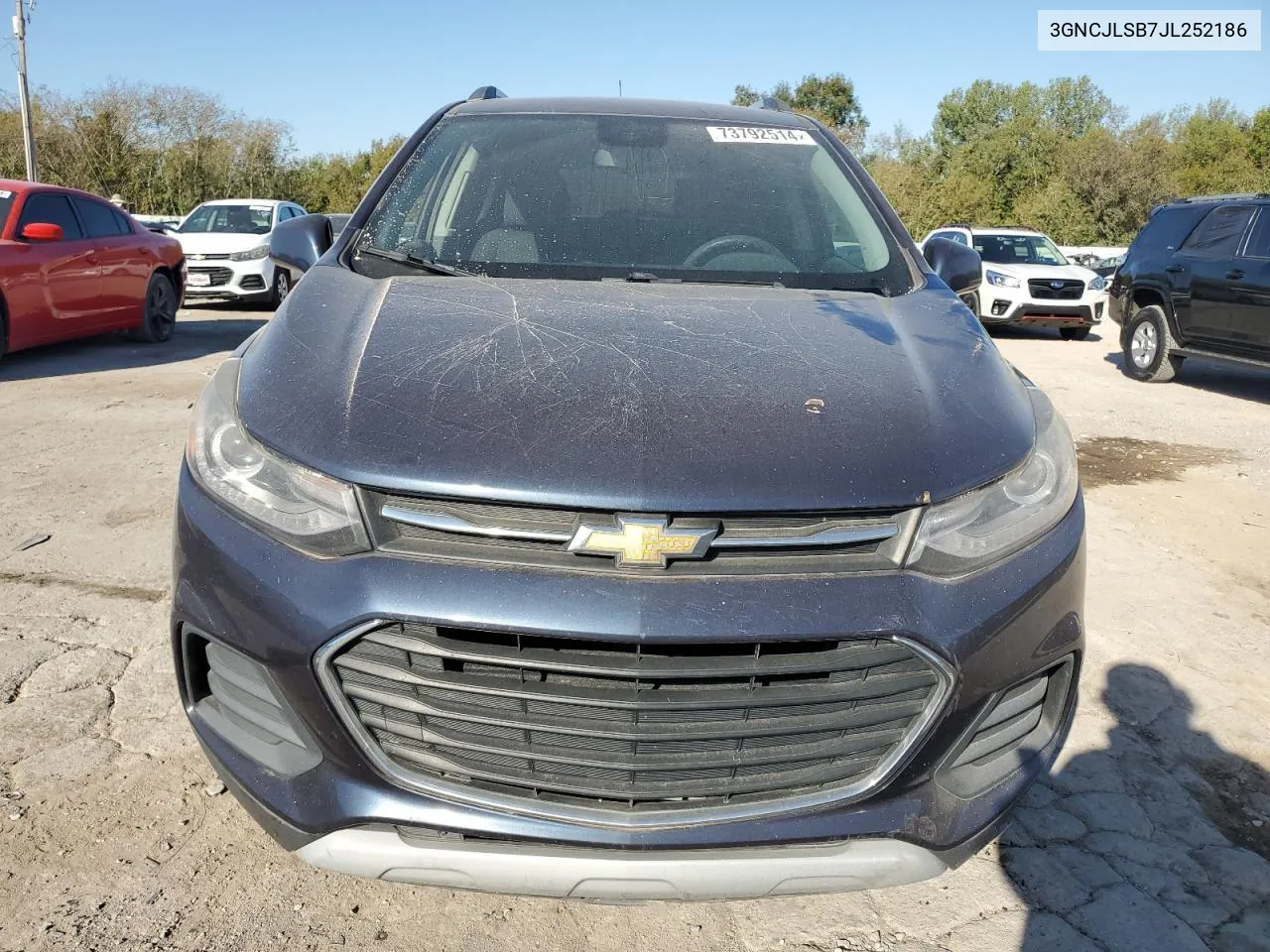 2018 Chevrolet Trax 1Lt VIN: 3GNCJLSB7JL252186 Lot: 73792514