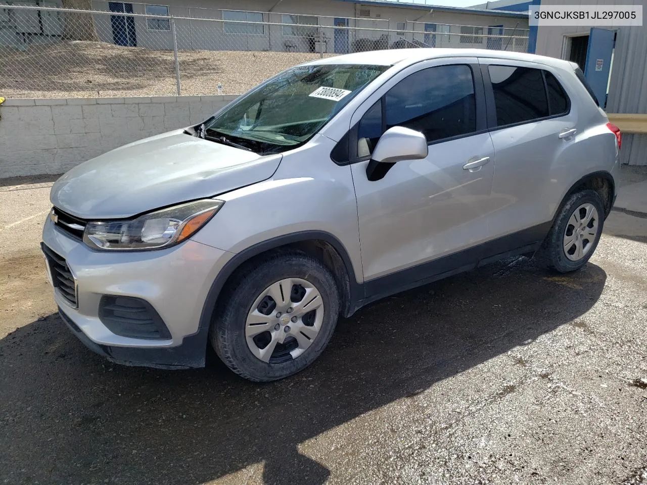 2018 Chevrolet Trax Ls VIN: 3GNCJKSB1JL297005 Lot: 73808894