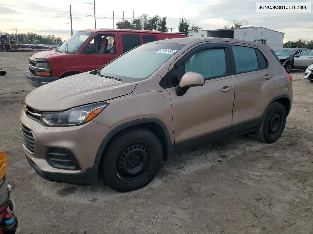 3GNCJKSB1JL167306 2018 Chevrolet Trax Ls