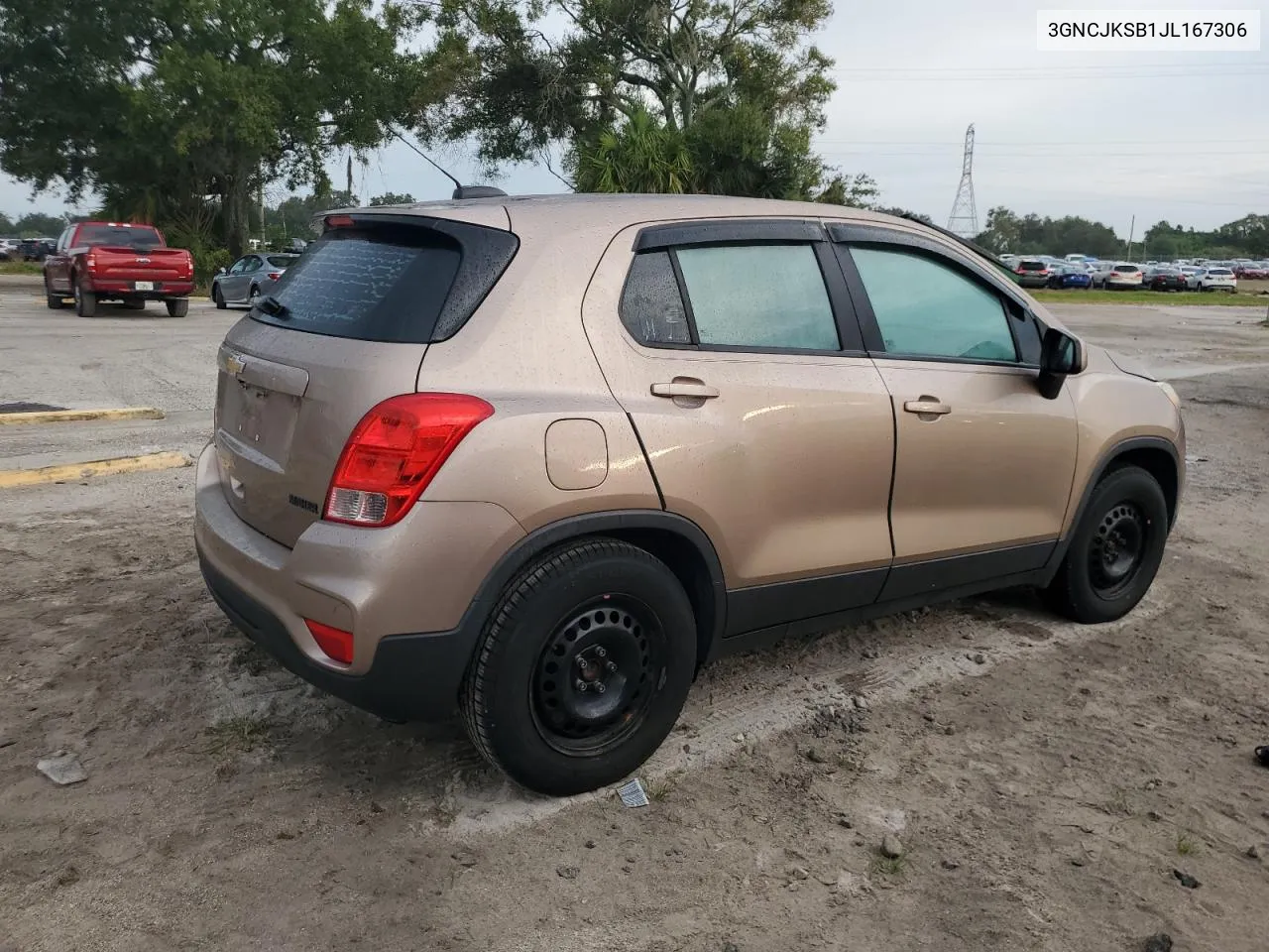 2018 Chevrolet Trax Ls VIN: 3GNCJKSB1JL167306 Lot: 74051794