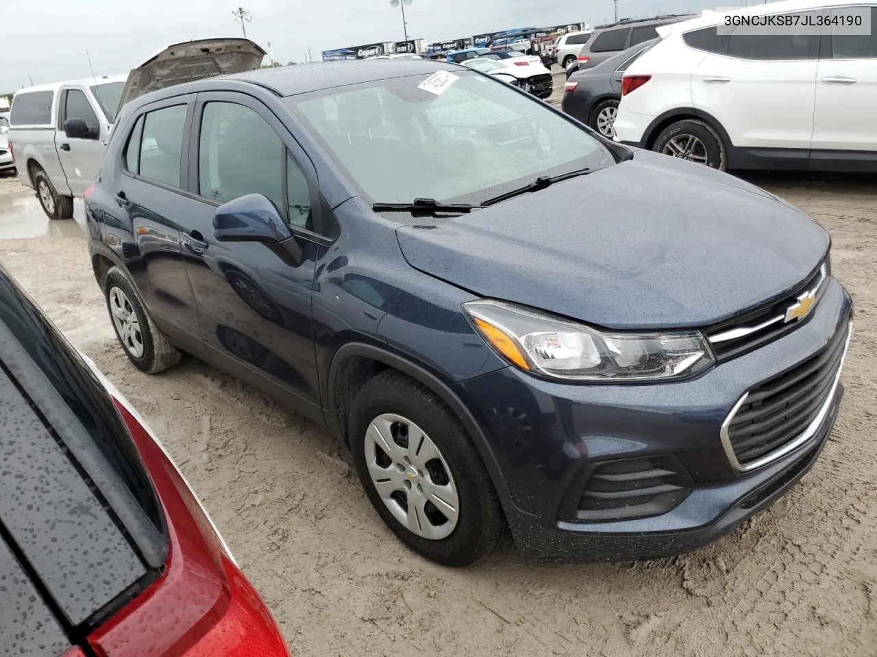 2018 Chevrolet Trax Ls VIN: 3GNCJKSB7JL364190 Lot: 74258574