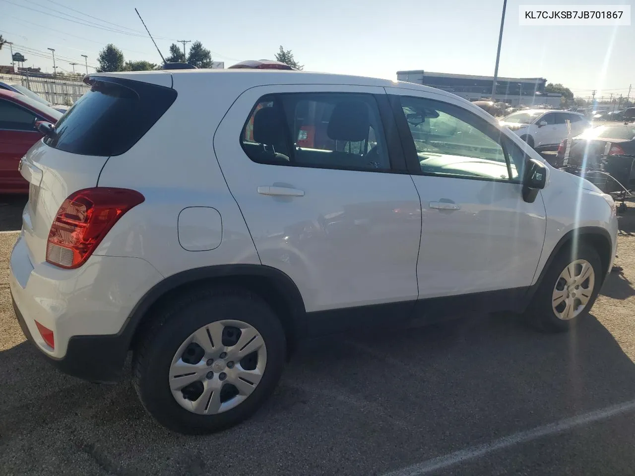 2018 Chevrolet Trax Ls VIN: KL7CJKSB7JB701867 Lot: 74607534