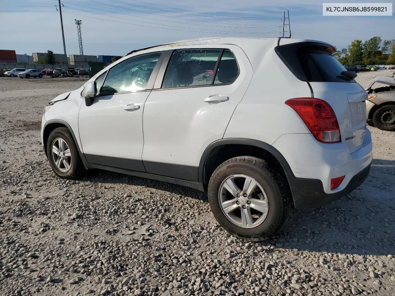 2018 Chevrolet Trax Ls VIN: KL7CJNSB6JB599821 Lot: 74739824