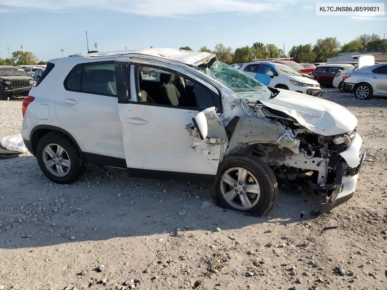 2018 Chevrolet Trax Ls VIN: KL7CJNSB6JB599821 Lot: 74739824