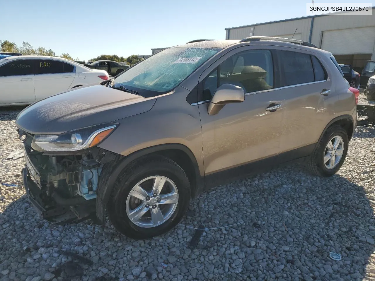 2018 Chevrolet Trax 1Lt VIN: 3GNCJPSB4JL270670 Lot: 74765114