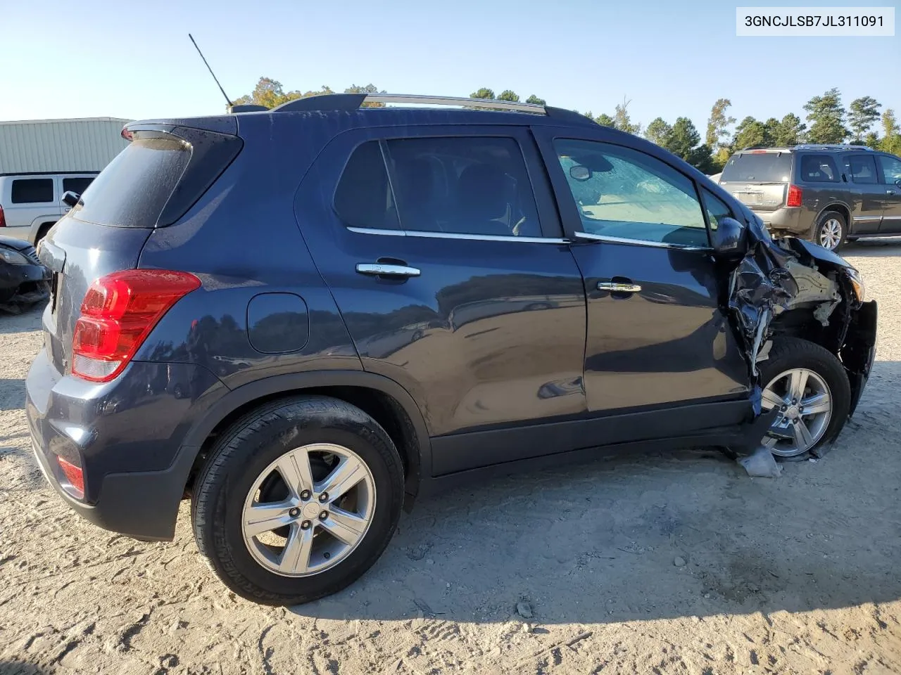 2018 Chevrolet Trax 1Lt VIN: 3GNCJLSB7JL311091 Lot: 74781124