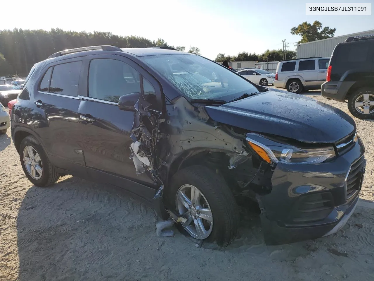 2018 Chevrolet Trax 1Lt VIN: 3GNCJLSB7JL311091 Lot: 74781124