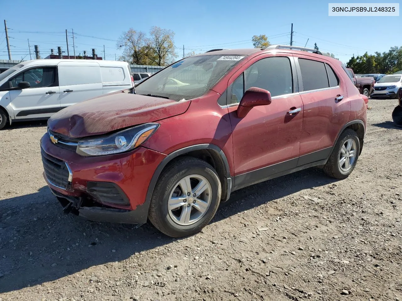 2018 Chevrolet Trax 1Lt VIN: 3GNCJPSB9JL248325 Lot: 74944394