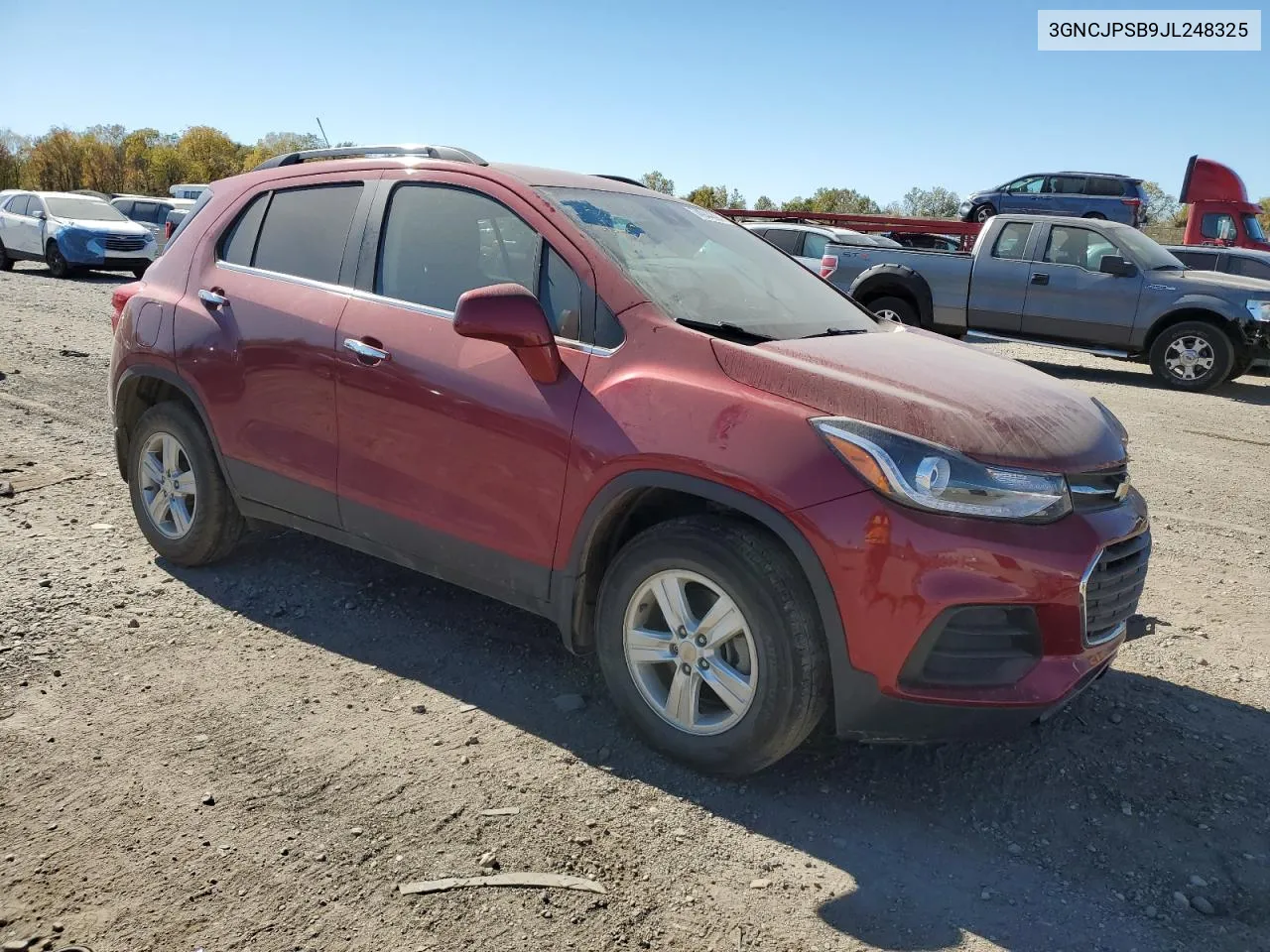 2018 Chevrolet Trax 1Lt VIN: 3GNCJPSB9JL248325 Lot: 74944394