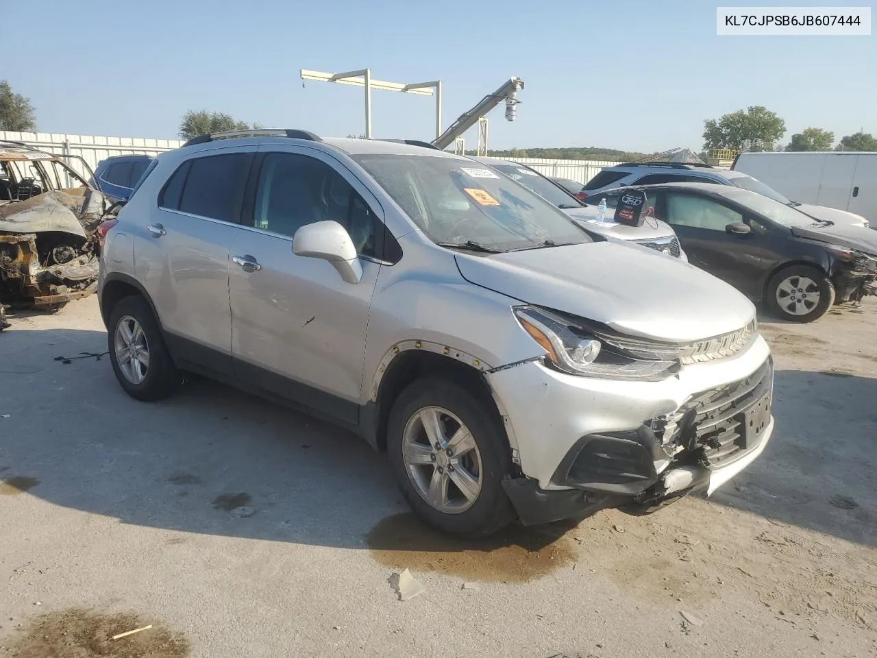 2018 Chevrolet Trax 1Lt VIN: KL7CJPSB6JB607444 Lot: 75033254