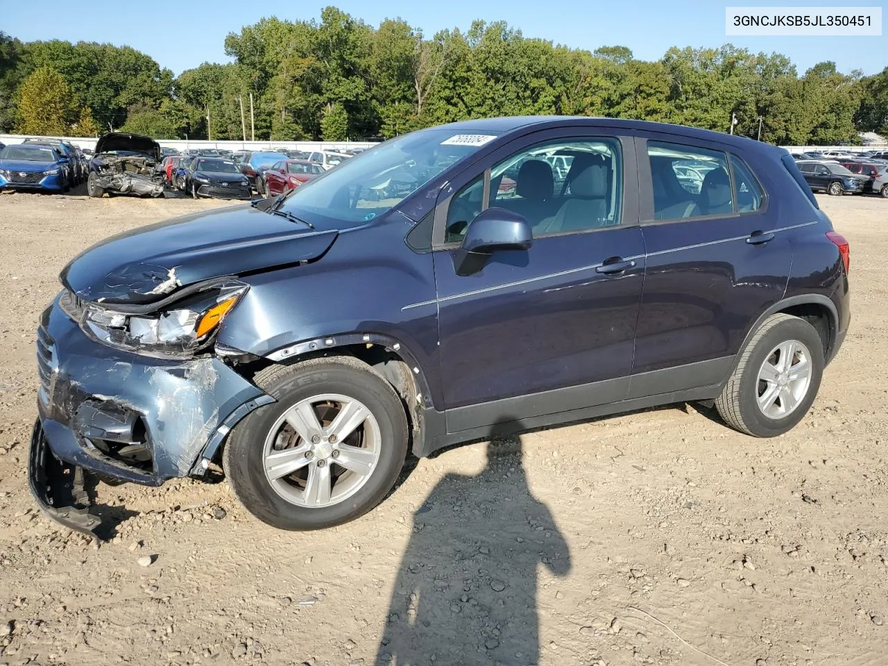 2018 Chevrolet Trax Ls VIN: 3GNCJKSB5JL350451 Lot: 75068084