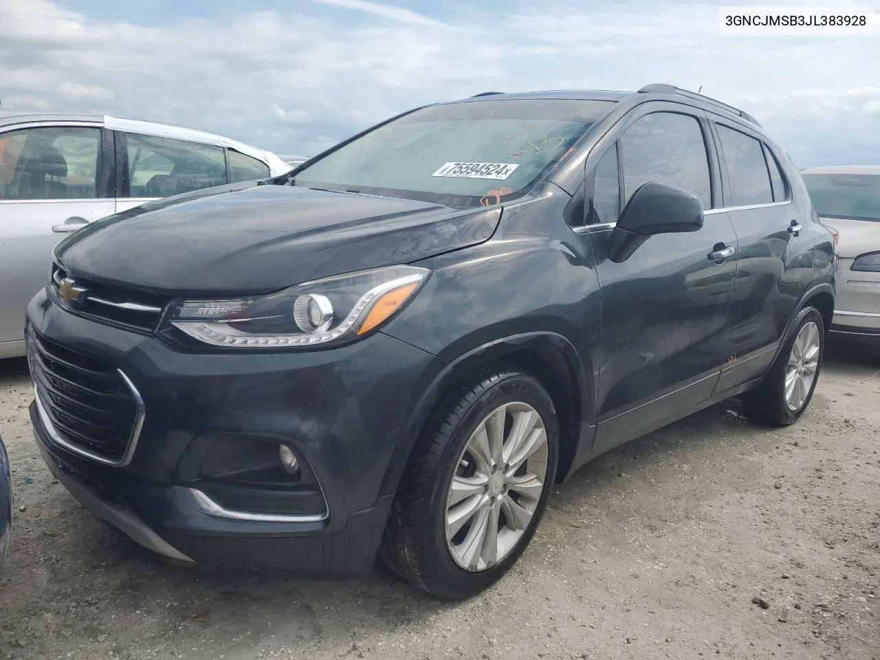 2018 Chevrolet Trax Premier VIN: 3GNCJMSB3JL383928 Lot: 75594524