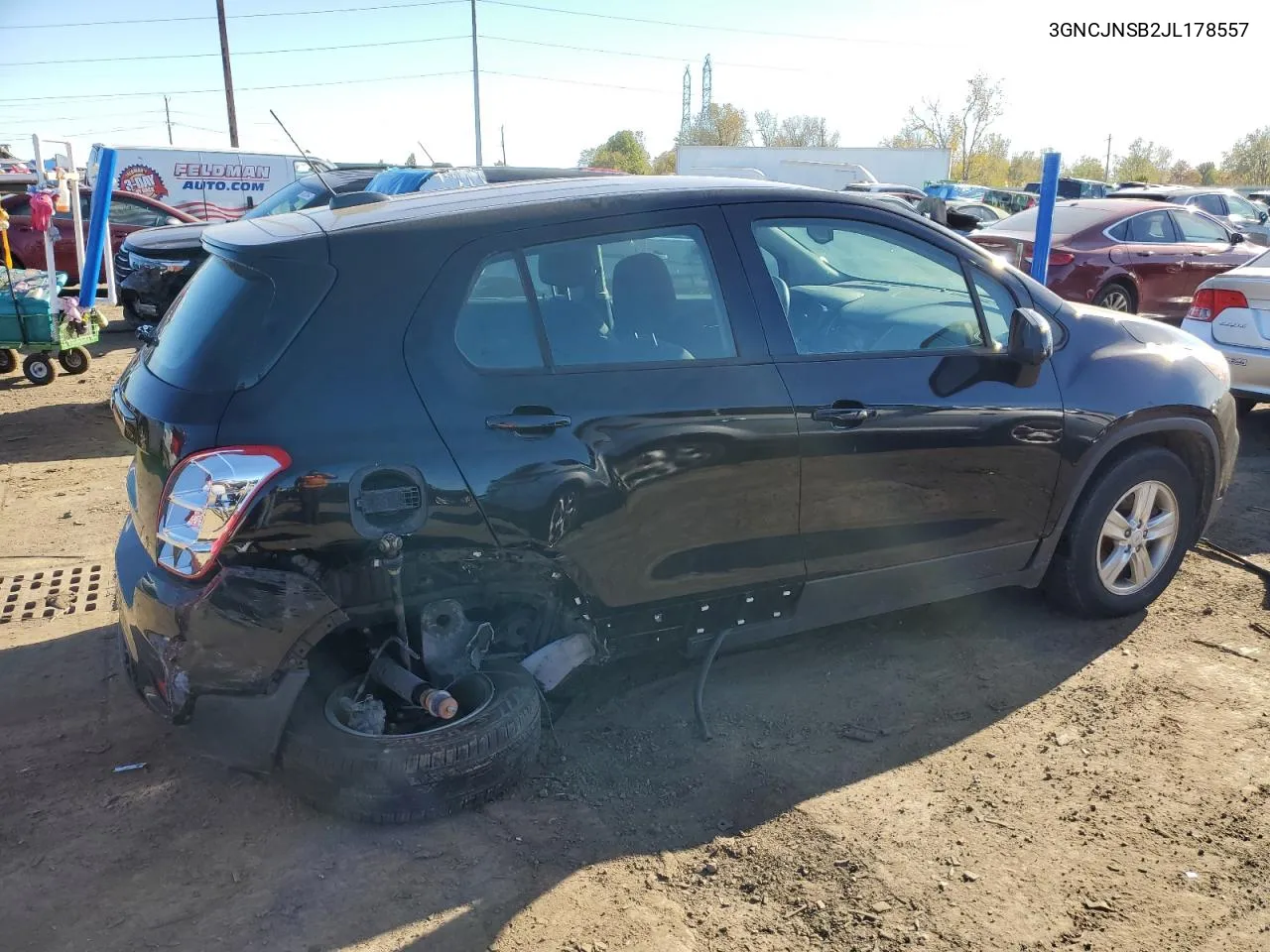 2018 Chevrolet Trax Ls VIN: 3GNCJNSB2JL178557 Lot: 75686184