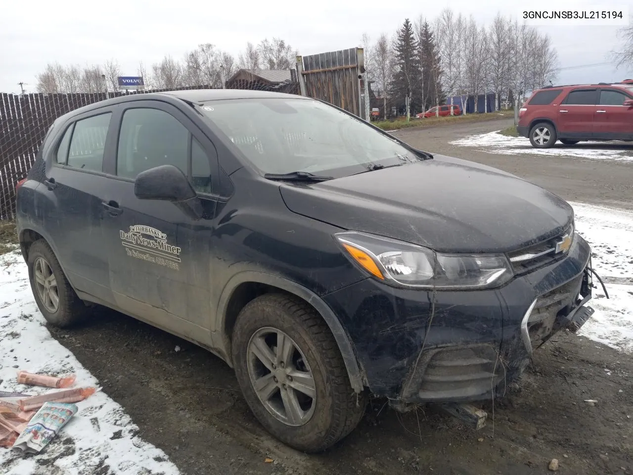 2018 Chevrolet Trax Ls VIN: 3GNCJNSB3JL215194 Lot: 75709144