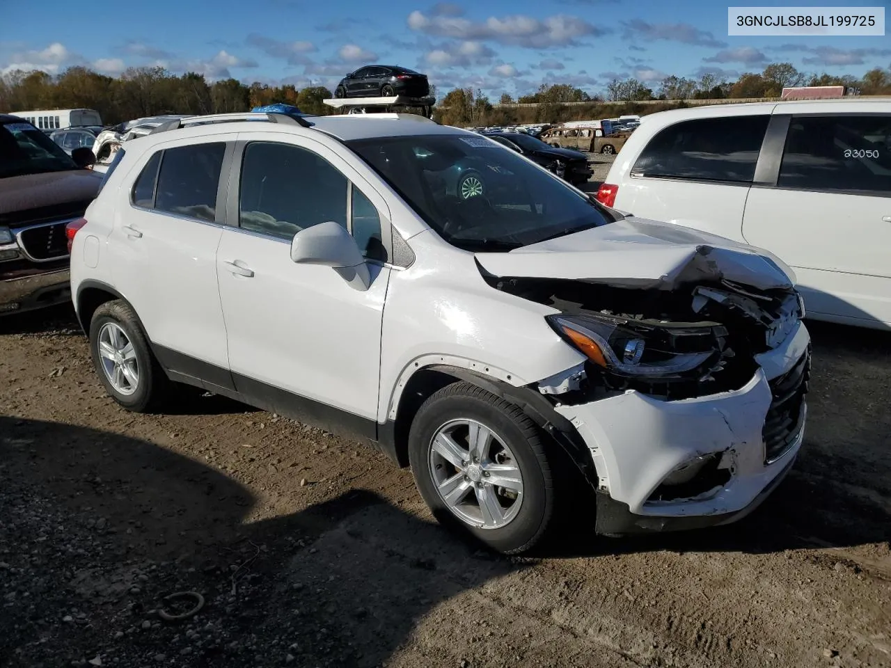 2018 Chevrolet Trax 1Lt VIN: 3GNCJLSB8JL199725 Lot: 75805524