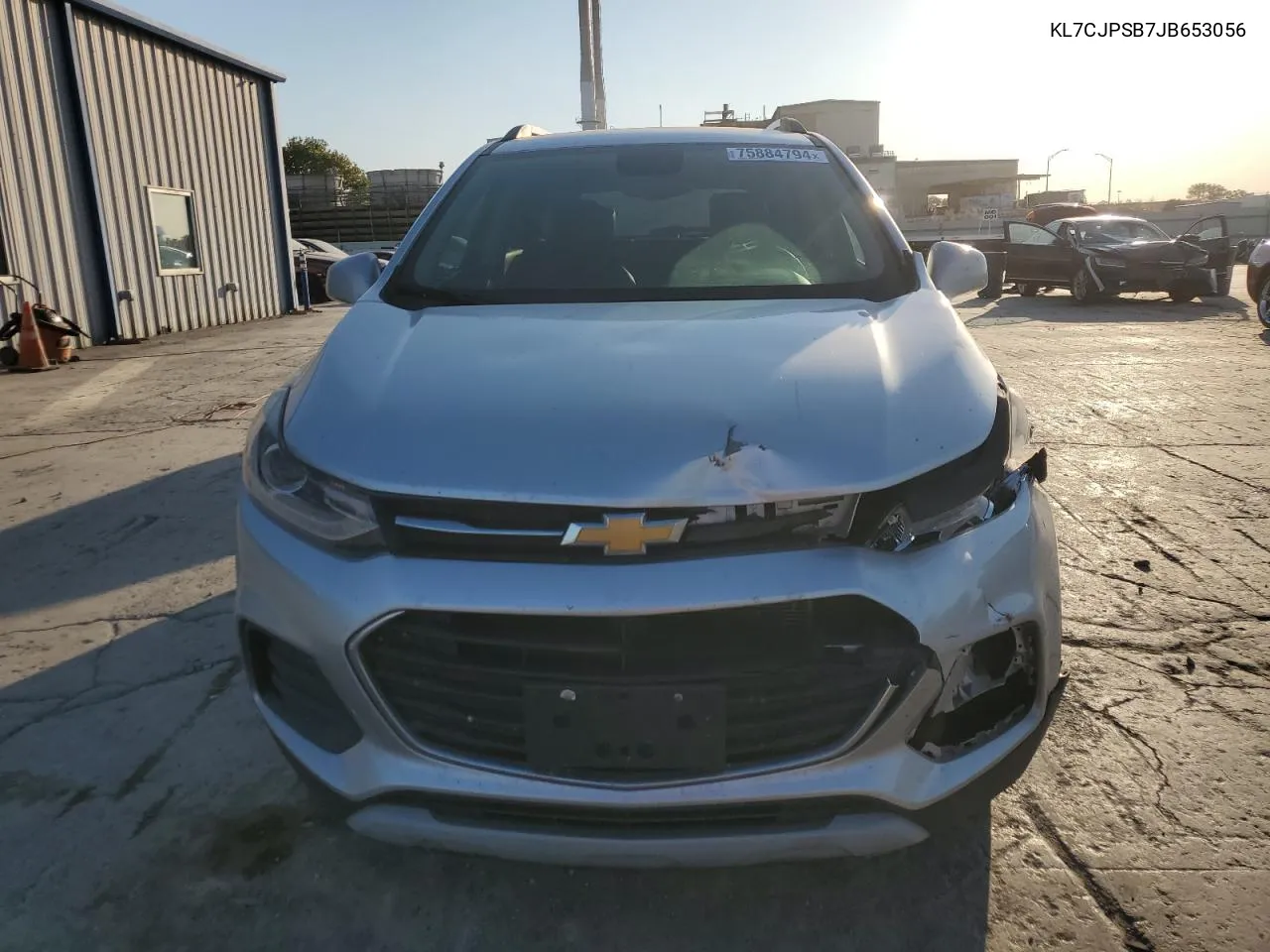 2018 Chevrolet Trax 1Lt VIN: KL7CJPSB7JB653056 Lot: 75884794