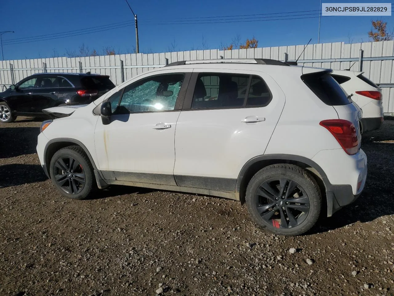 2018 Chevrolet Trax 1Lt VIN: 3GNCJPSB9JL282829 Lot: 75954854