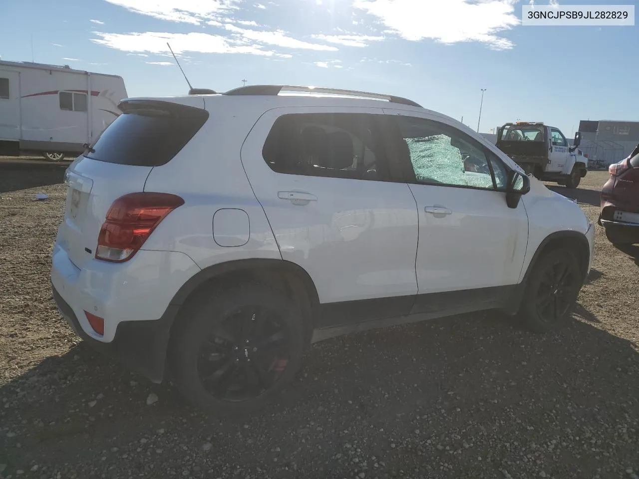 2018 Chevrolet Trax 1Lt VIN: 3GNCJPSB9JL282829 Lot: 75954854