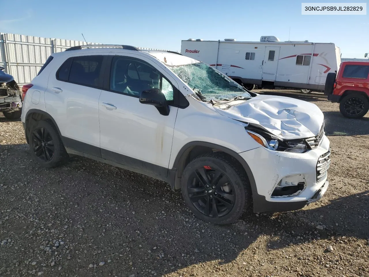 2018 Chevrolet Trax 1Lt VIN: 3GNCJPSB9JL282829 Lot: 75954854