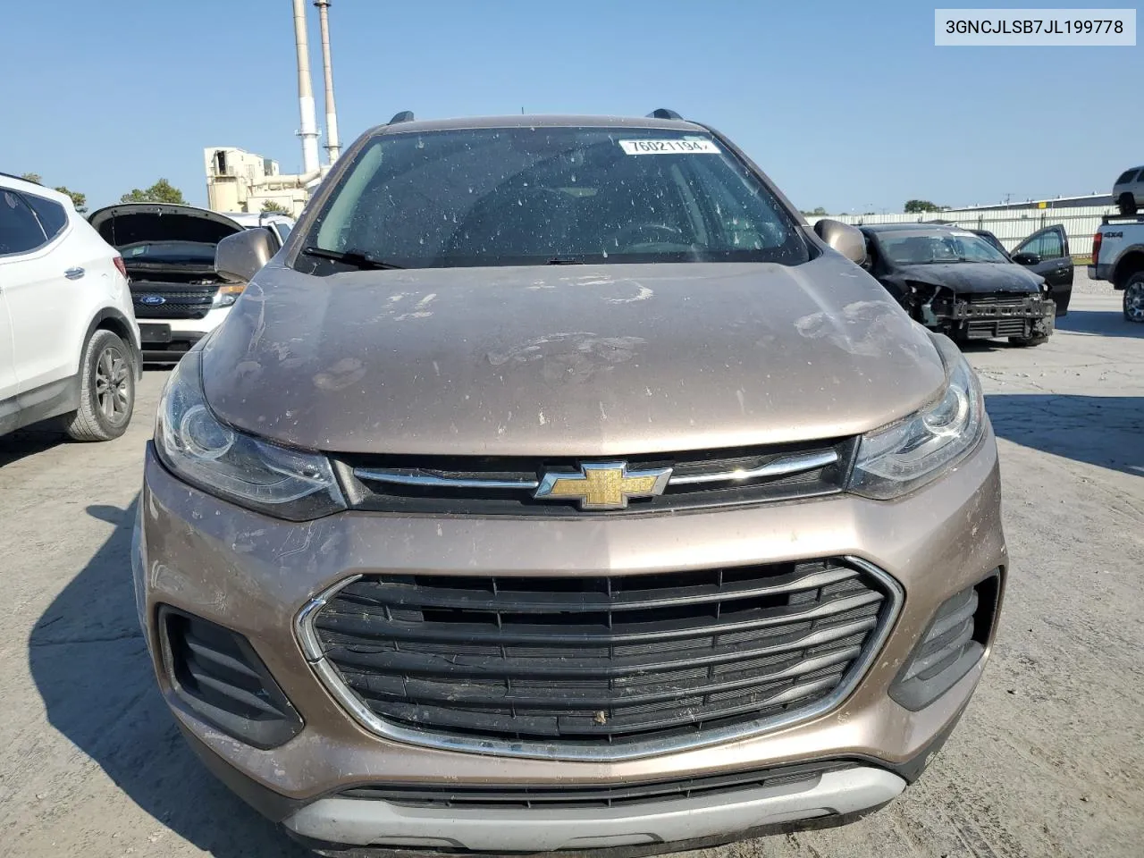 2018 Chevrolet Trax 1Lt VIN: 3GNCJLSB7JL199778 Lot: 76021194