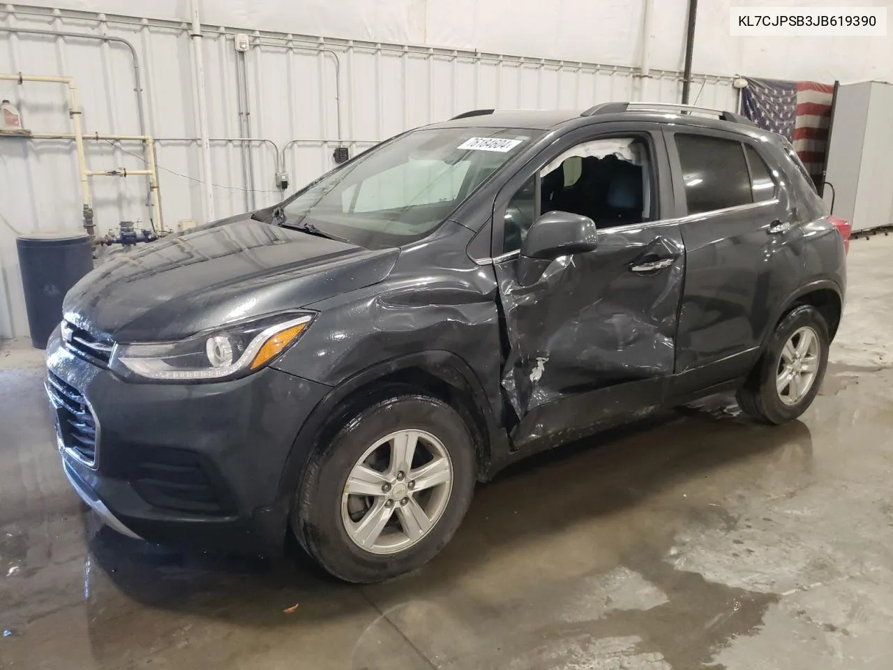 2018 Chevrolet Trax 1Lt VIN: KL7CJPSB3JB619390 Lot: 76184604