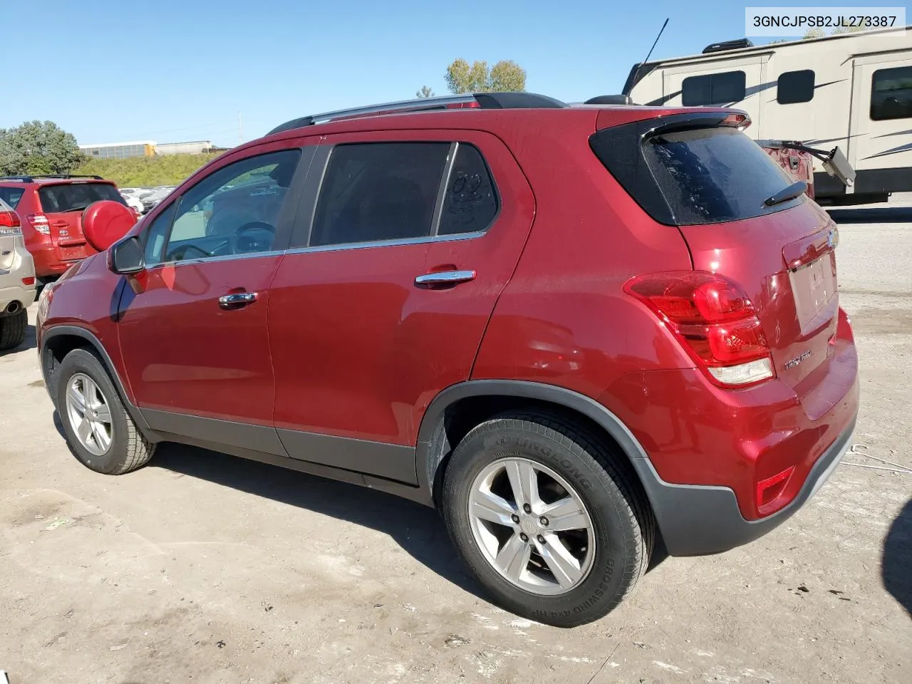 2018 Chevrolet Trax 1Lt VIN: 3GNCJPSB2JL273387 Lot: 76456244