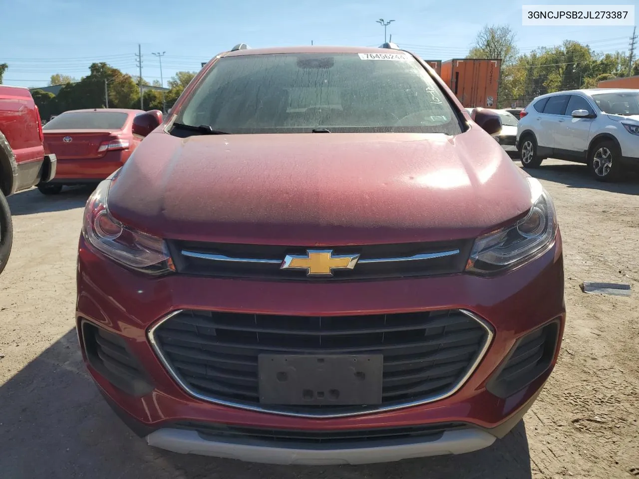 2018 Chevrolet Trax 1Lt VIN: 3GNCJPSB2JL273387 Lot: 76456244