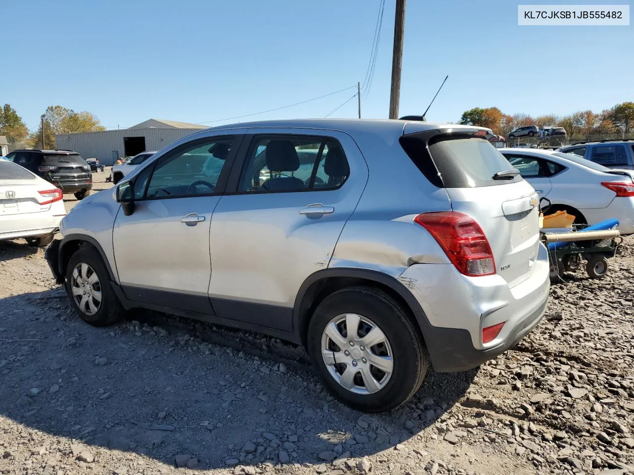 2018 Chevrolet Trax Ls VIN: KL7CJKSB1JB555482 Lot: 76480084