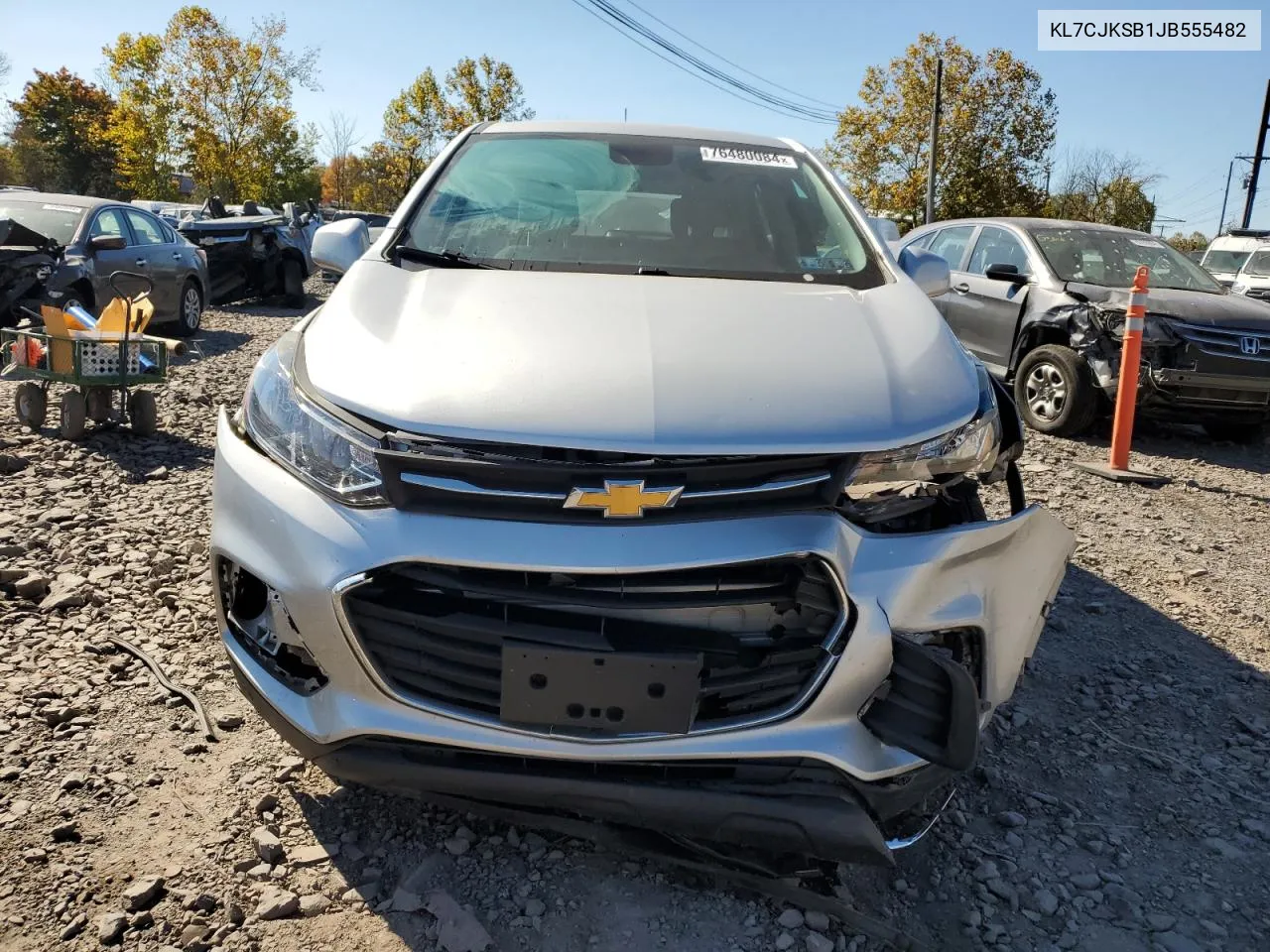 2018 Chevrolet Trax Ls VIN: KL7CJKSB1JB555482 Lot: 76480084