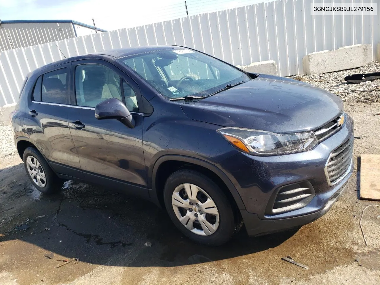 2018 Chevrolet Trax Ls VIN: 3GNCJKSB9JL279156 Lot: 76487104