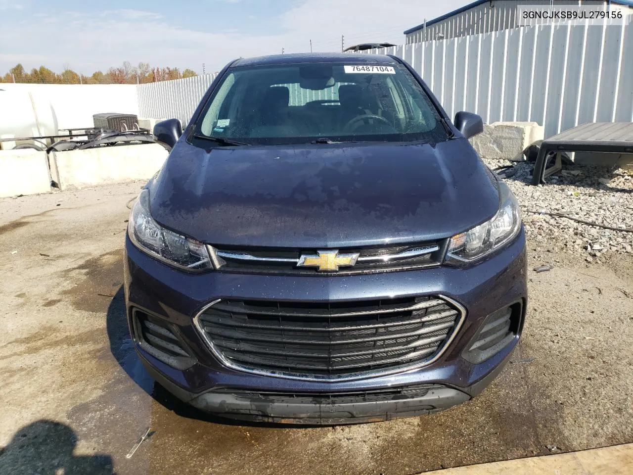 2018 Chevrolet Trax Ls VIN: 3GNCJKSB9JL279156 Lot: 76487104