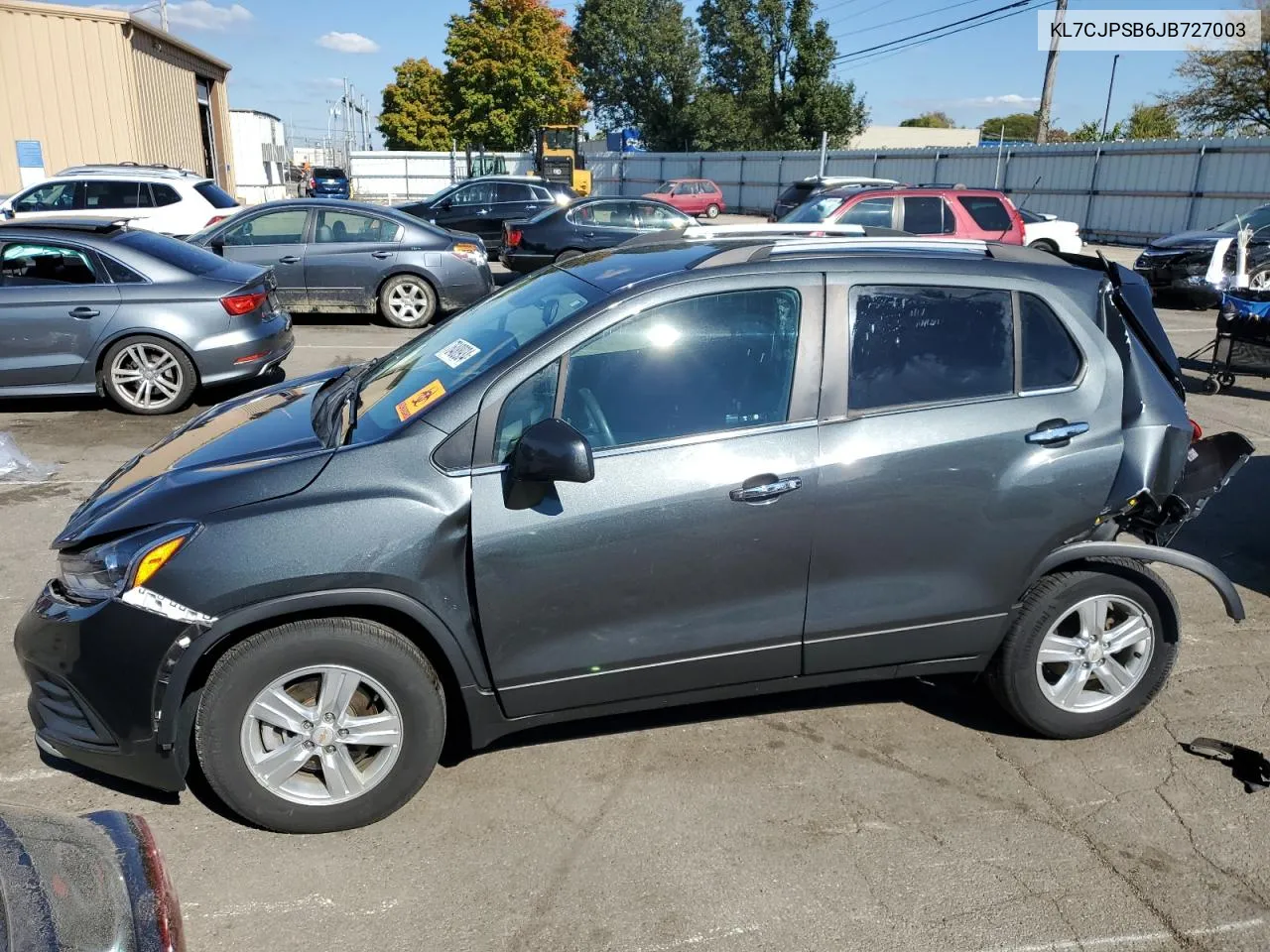 2018 Chevrolet Trax 1Lt VIN: KL7CJPSB6JB727003 Lot: 76488934