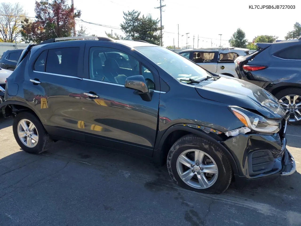 2018 Chevrolet Trax 1Lt VIN: KL7CJPSB6JB727003 Lot: 76488934