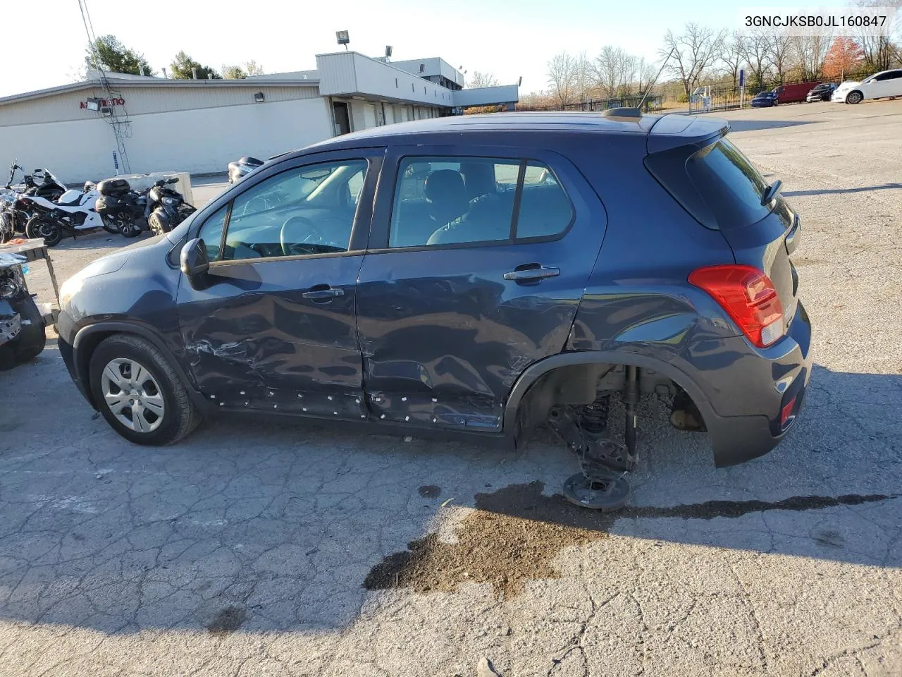 2018 Chevrolet Trax Ls VIN: 3GNCJKSB0JL160847 Lot: 76932344