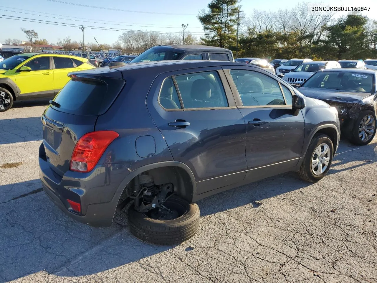 2018 Chevrolet Trax Ls VIN: 3GNCJKSB0JL160847 Lot: 76932344