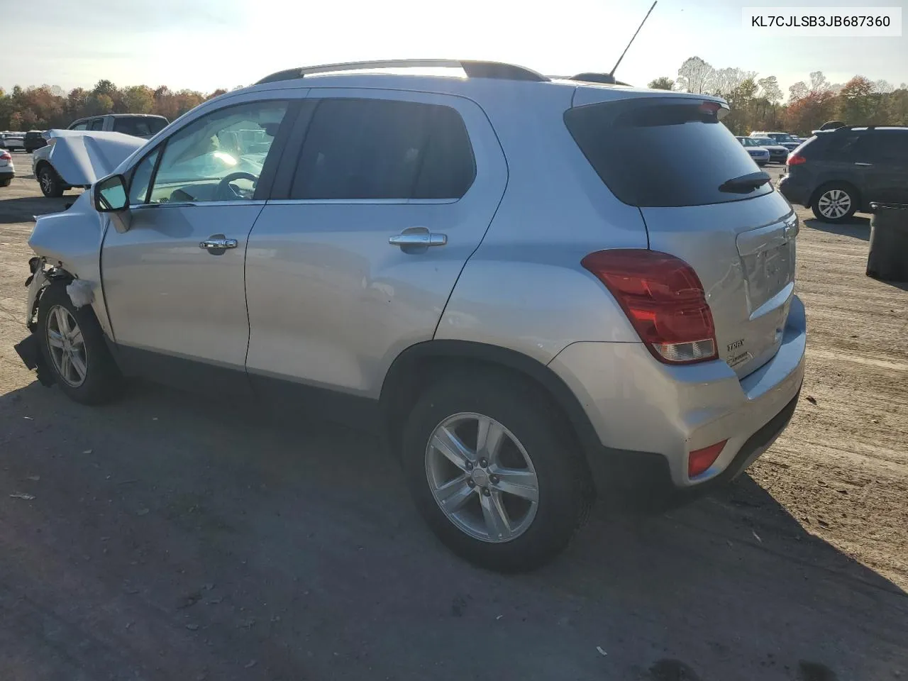 2018 Chevrolet Trax 1Lt VIN: KL7CJLSB3JB687360 Lot: 77094944