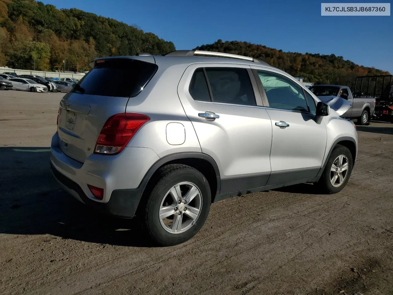 2018 Chevrolet Trax 1Lt VIN: KL7CJLSB3JB687360 Lot: 77094944